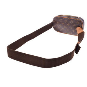Louis Vuitton Body Monogram Pochette Bag Ganju Brown